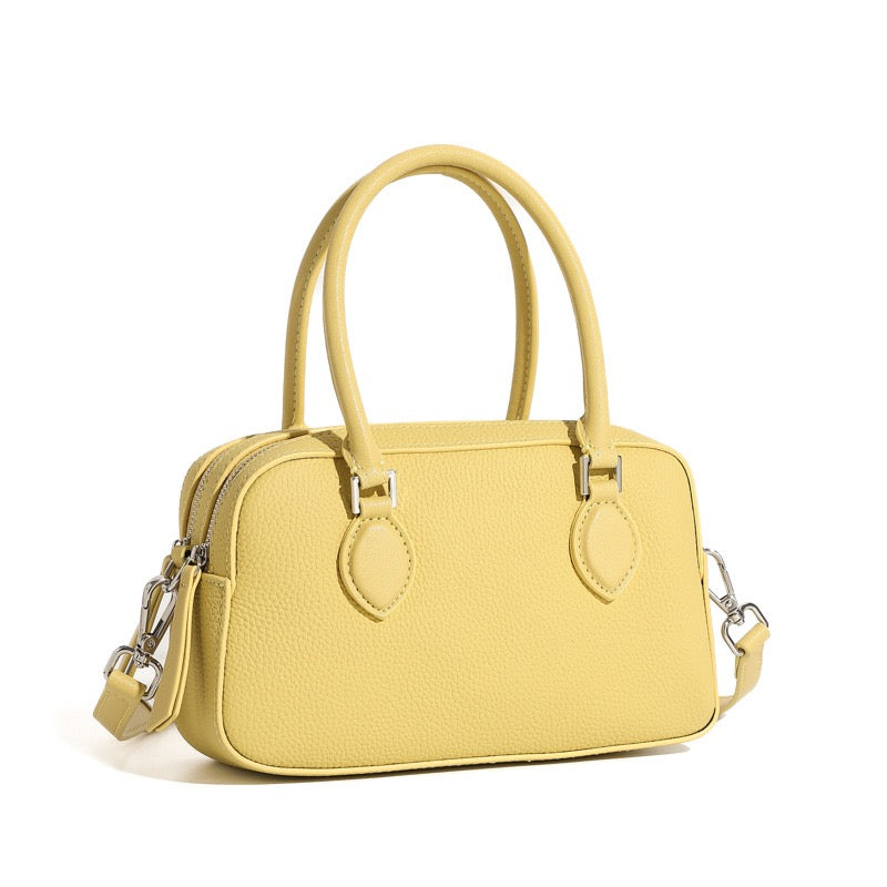 Women’s Genuine Leather Handheld Boston Bag | Effortless Everyday Elegance