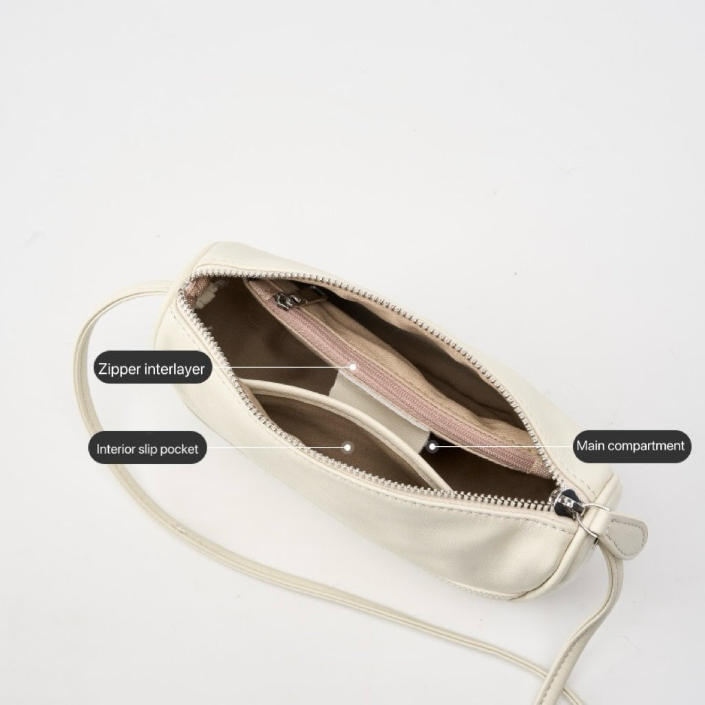 Women’s Top Grain Leather Mini Crossbody Shoulder Bag | Understated Sophistication