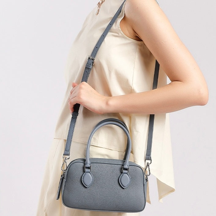 Women’s Genuine Leather Handheld Boston Bag | Quiet Everyday Elegance