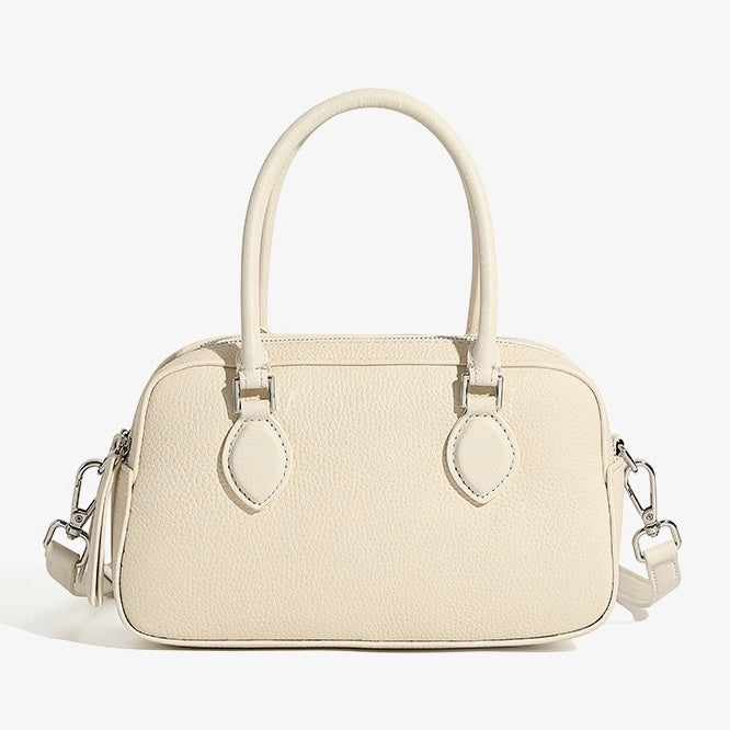 Women’s Genuine Leather Handheld Boston Bag | Effortless Everyday Elegance