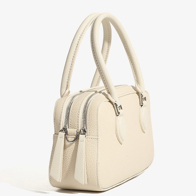 Women’s Genuine Leather Handheld Boston Bag | Effortless Everyday Elegance