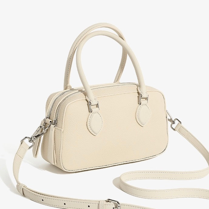 Women’s Genuine Leather Handheld Boston Bag | Effortless Everyday Elegance
