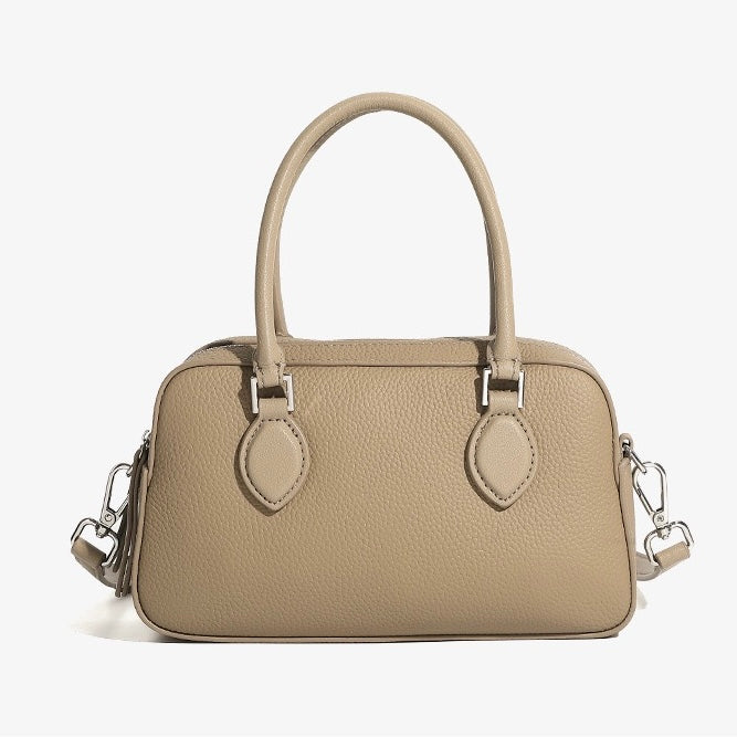 Women’s Genuine Leather Handheld Boston Bag | Effortless Everyday Elegance