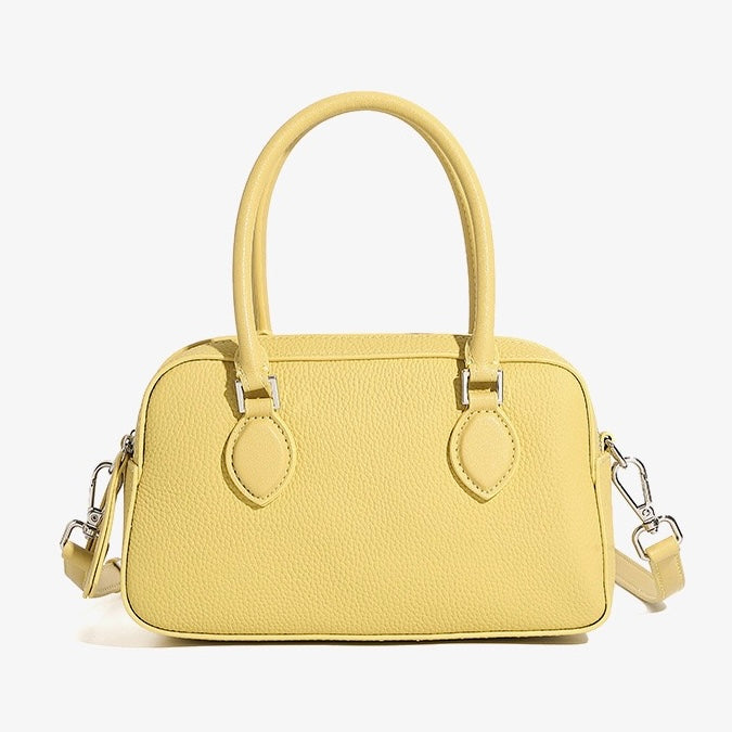 Women’s Genuine Leather Handheld Boston Bag | Effortless Everyday Elegance