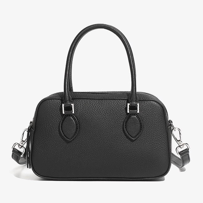 Women’s Genuine Leather Handheld Boston Bag | Effortless Everyday Elegance