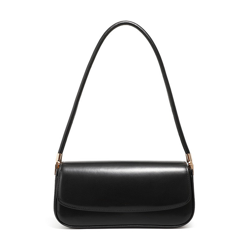 Women’s Genuine Leather Minimalist Saddle Tote | Effortless Commuter Elegance
