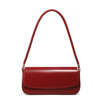 Women’s Genuine Leather Minimalist Saddle Tote | Effortless Commuter Elegance
