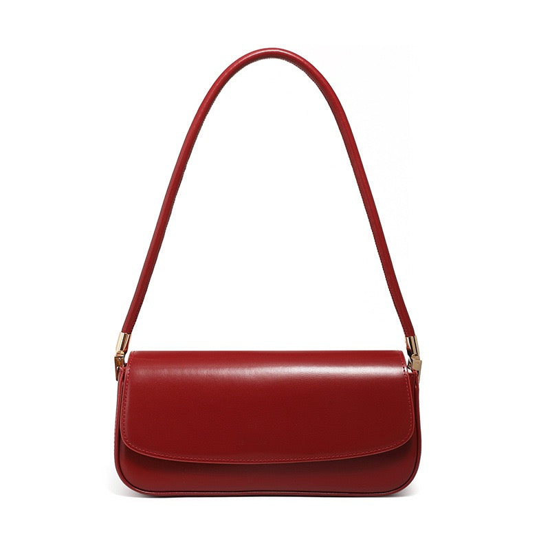 Women’s Genuine Leather Minimalist Saddle Tote | Effortless Commuter Elegance