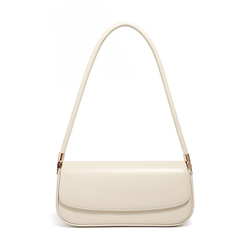 Women’s Genuine Leather Minimalist Saddle Tote | Effortless Commuter Elegance