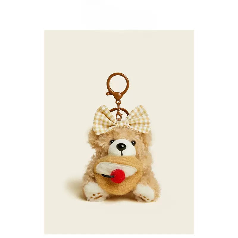 Teddy Bear Bag Charm | Subtle Whimsical Everyday Elegance