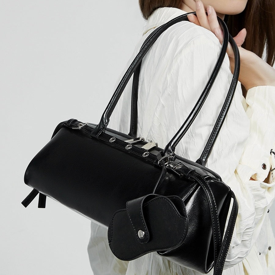 Women’s Genuine Leather Belt Shoulder Bag | Vintage Biker Poise