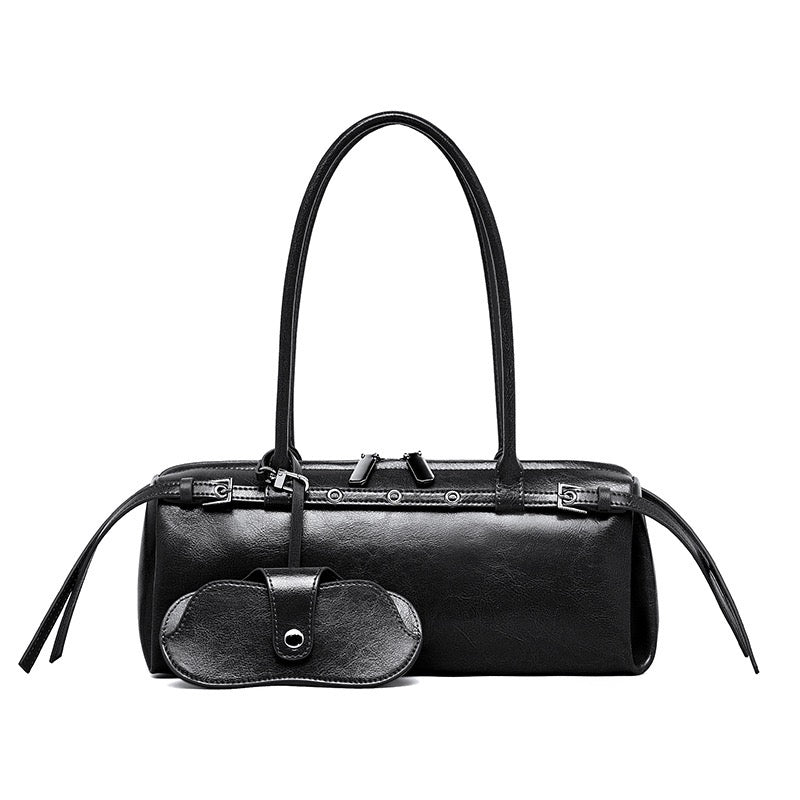 Women’s Genuine Leather Belt Shoulder Bag | Vintage Biker Poise