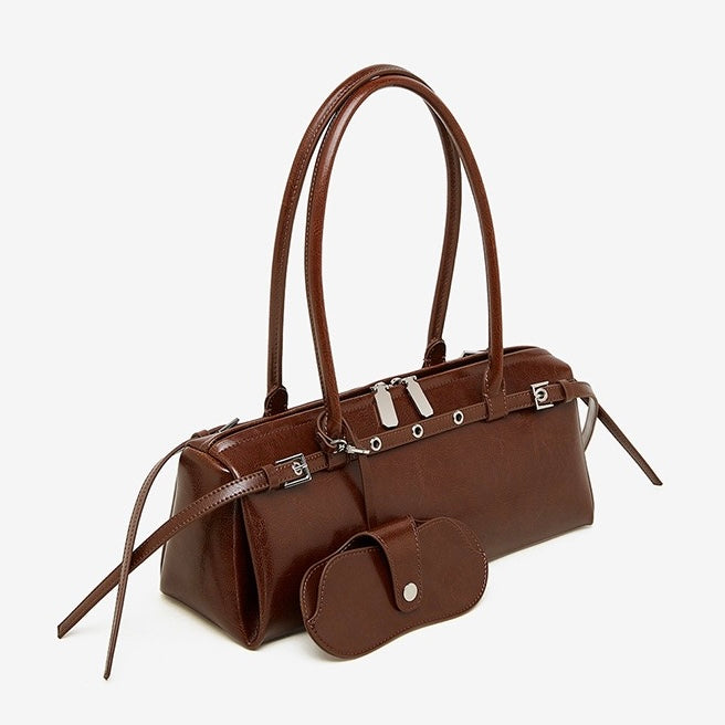 Women’s Genuine Leather Belt Shoulder Bag | Vintage Biker Poise