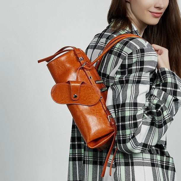 Women’s Genuine Leather Belt Shoulder Bag | Vintage Biker Poise