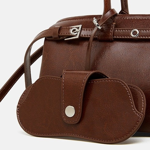 Women’s Genuine Leather Belt Shoulder Bag | Vintage Biker Poise