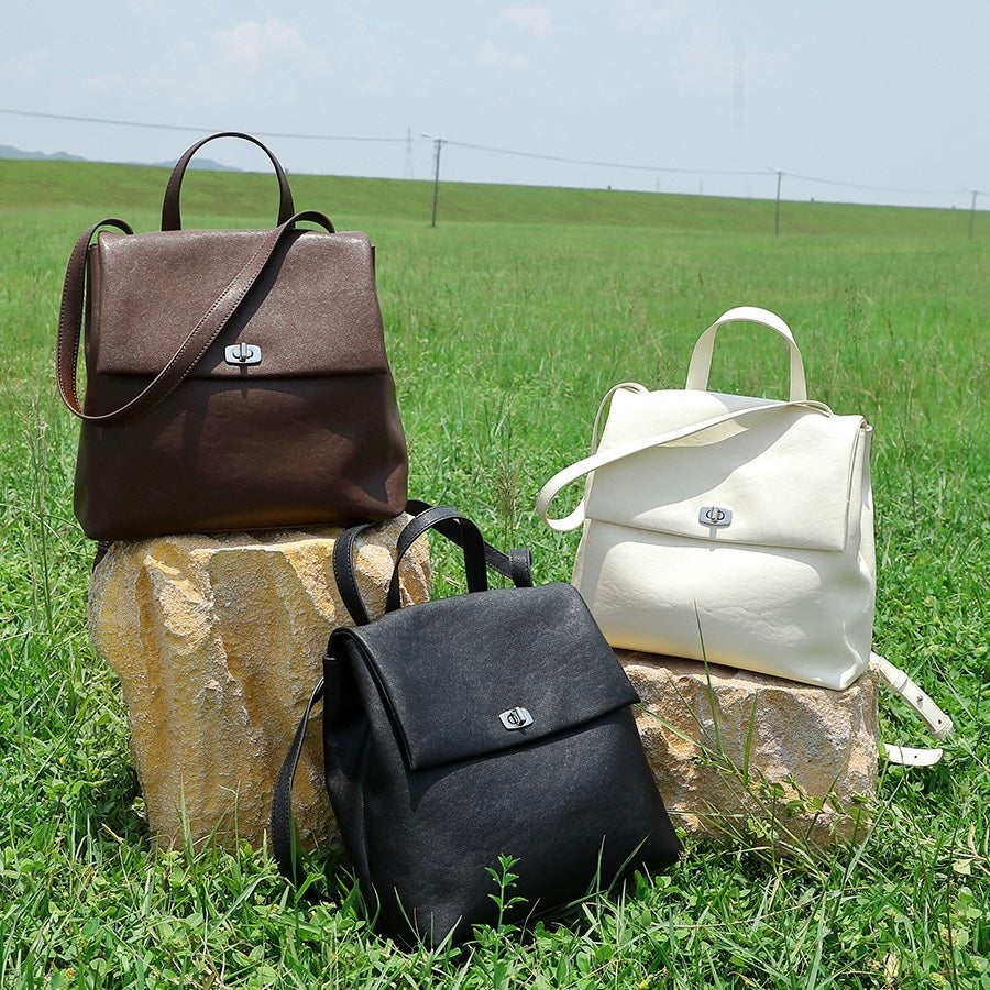 Women’s Genuine Leather Backpack | Large Capacity Versatile Elegance
