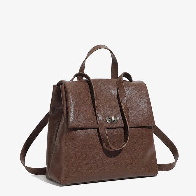 Women’s Genuine Leather Backpack | Large Capacity Versatile Elegance