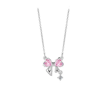 Pink Ribbon Bow Necklace | Effortless Everyday Feminine Elegance