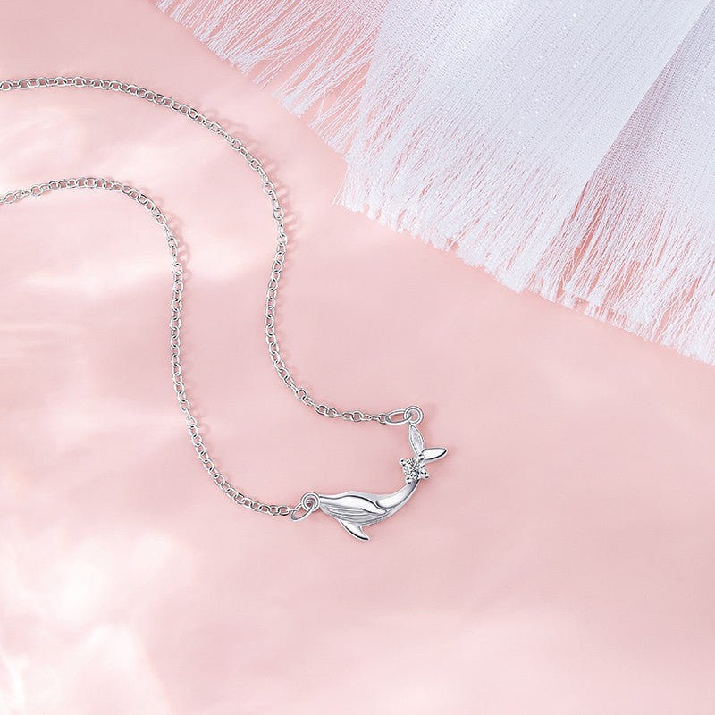 Women's Whale Pendant Necklace | Refined Minimalist Coastal Elegance