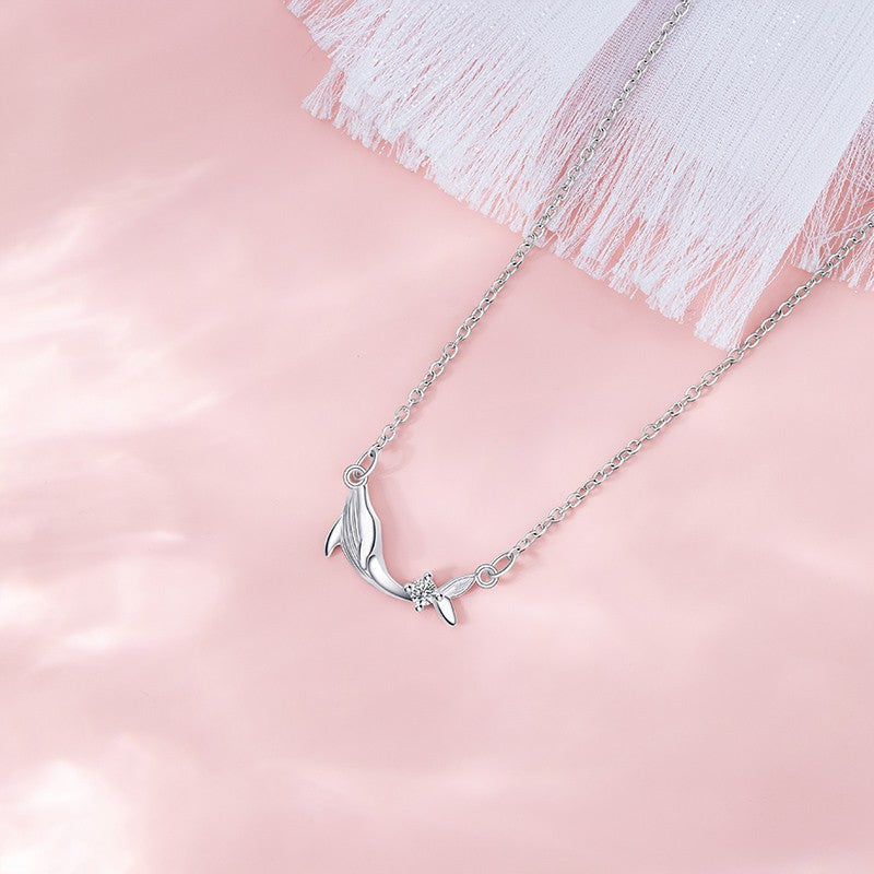 Women's Whale Pendant Necklace | Refined Minimalist Coastal Elegance