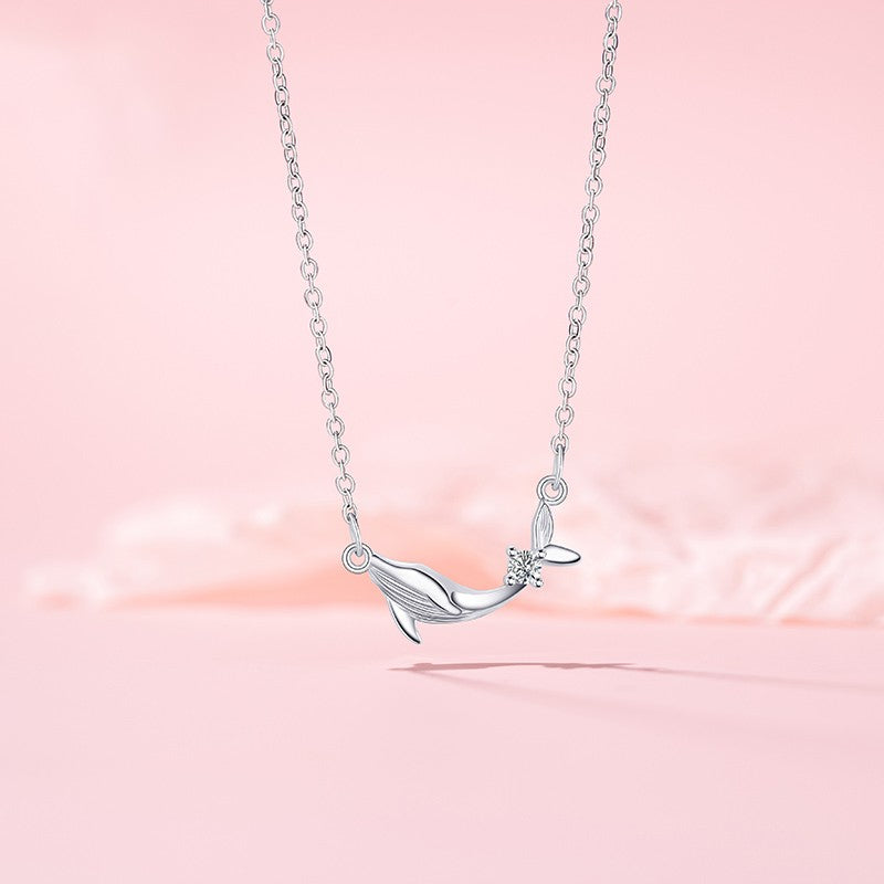 Women's Whale Pendant Necklace | Refined Minimalist Coastal Elegance