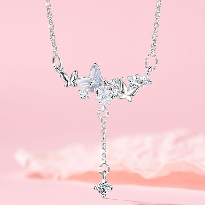Women’s Butterfly and Stars Necklace | Effortless Celestial Elegance