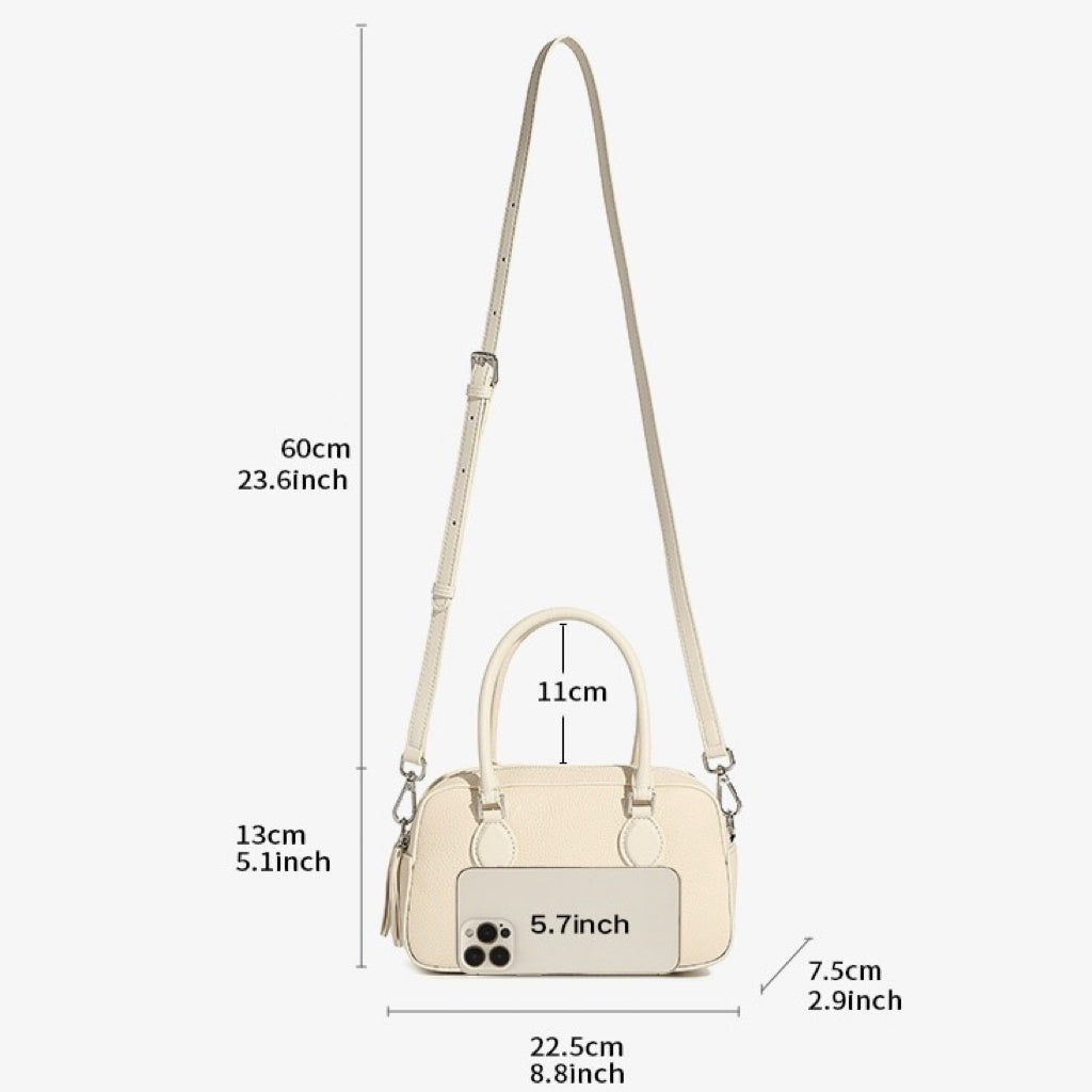 Women’s Genuine Leather Handheld Boston Bag | Effortless Everyday Elegance