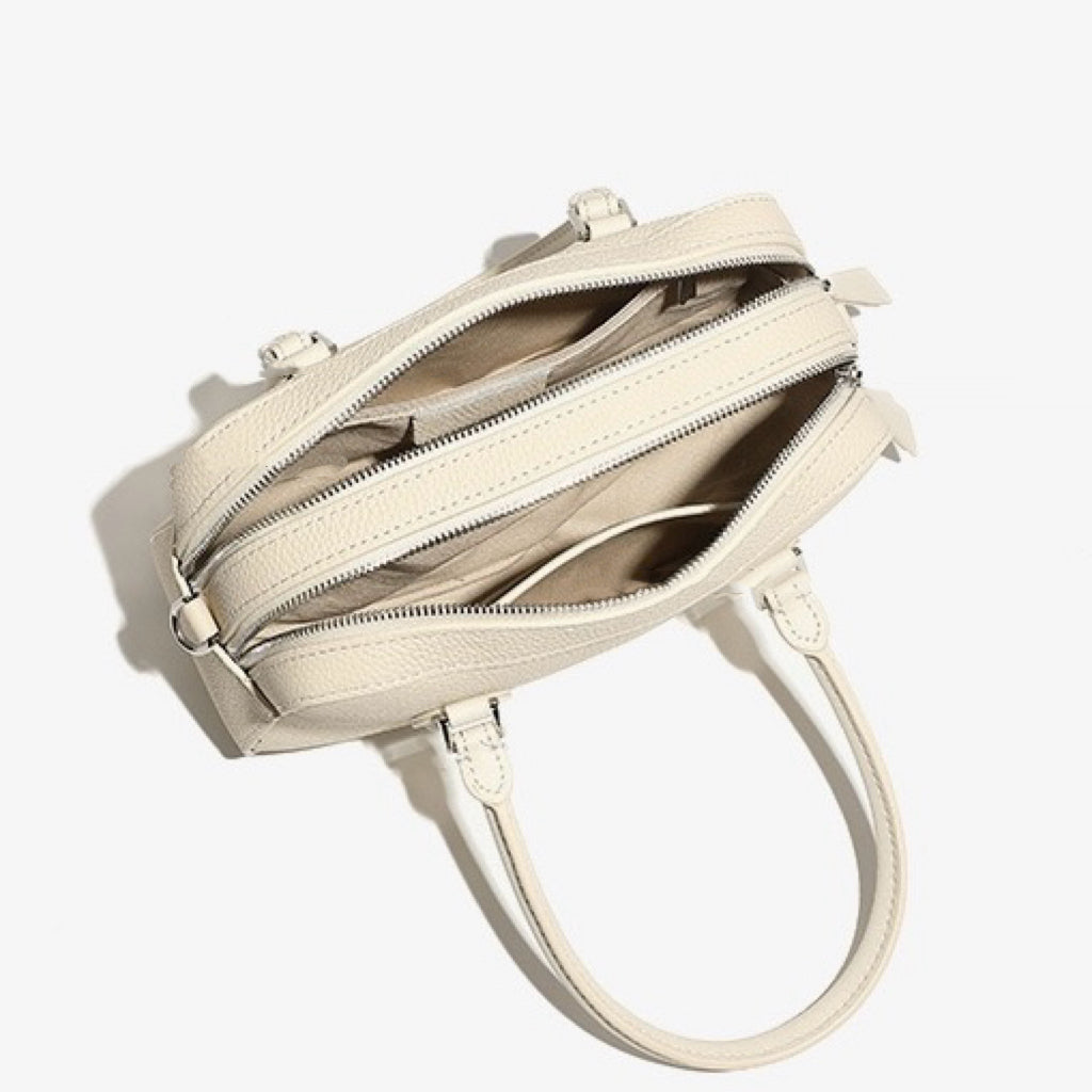 Women’s Genuine Leather Handheld Boston Bag | Effortless Everyday Elegance