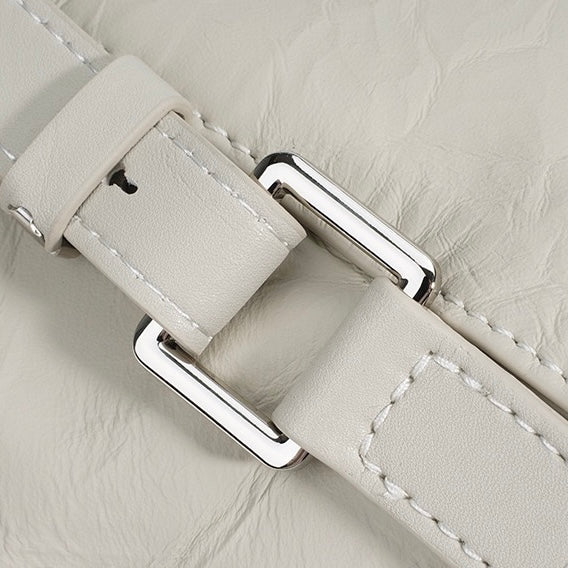 Women’s Pleated Leather Convertible Backpack | Effortless Modern Elegance