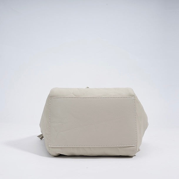 Women’s Pleated Leather Convertible Backpack | Effortless Modern Elegance