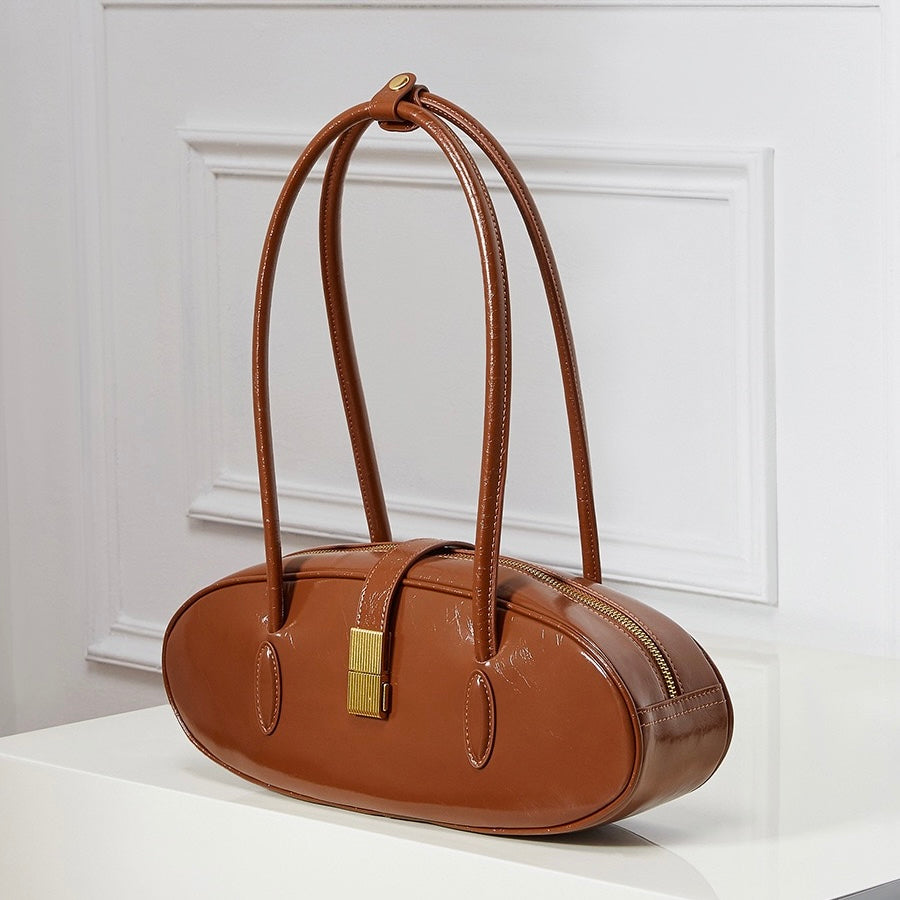 Women’s Top Grain Cowhide Baguette Bag | Effortless City Elegance