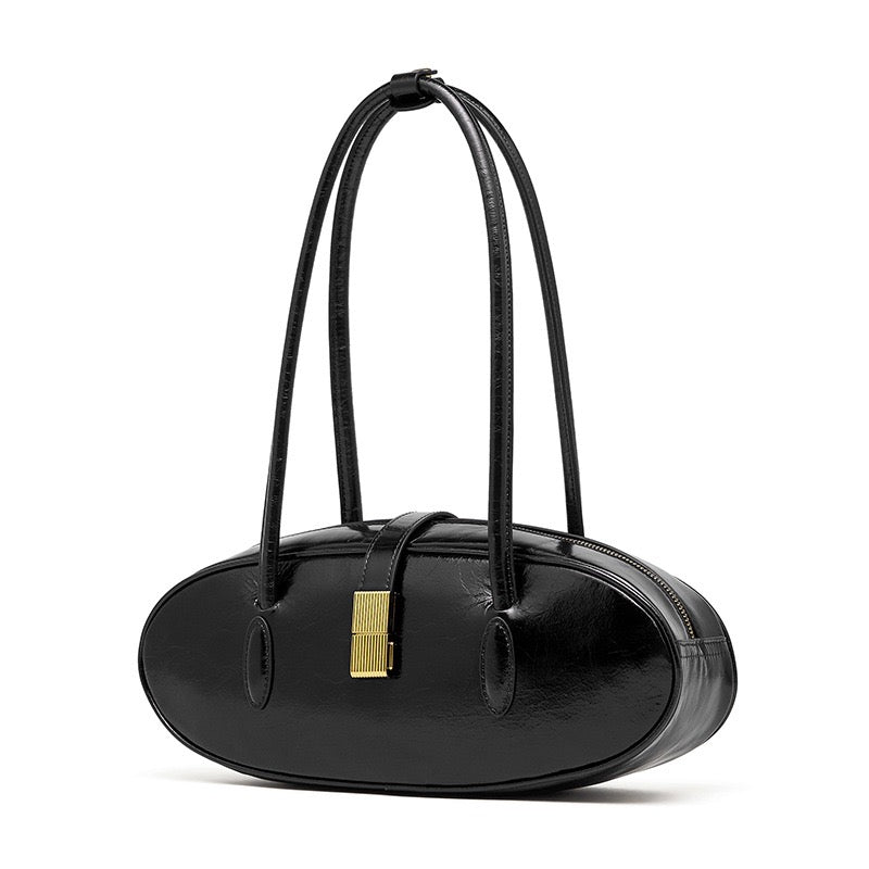 Women’s Top Grain Cowhide Baguette Bag | Effortless City Elegance