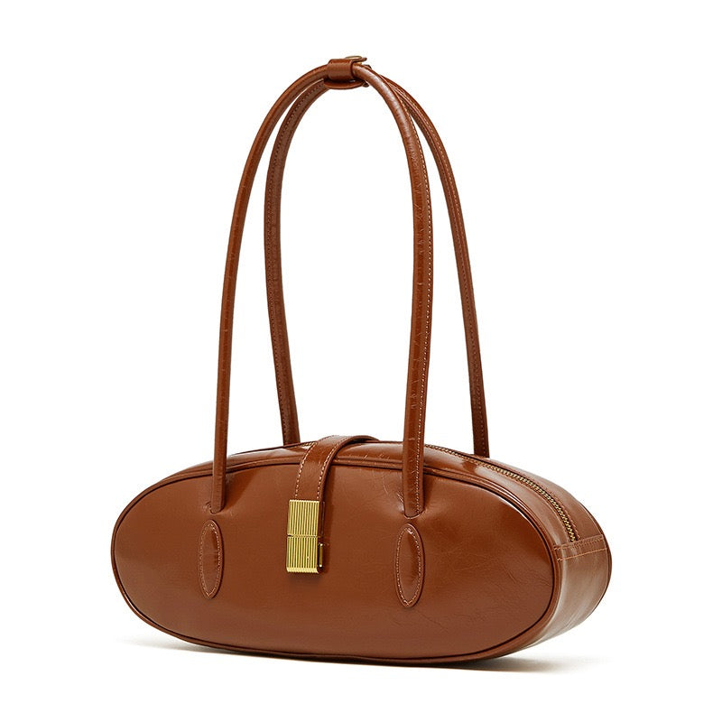 Women’s Top Grain Cowhide Baguette Bag | Effortless City Elegance