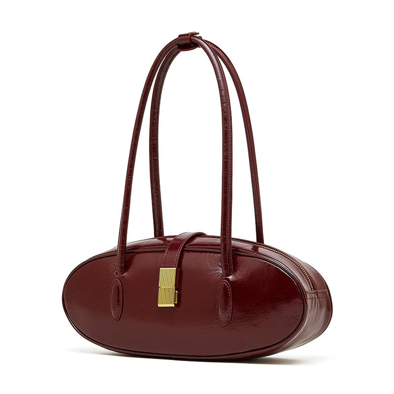 Women’s Top Grain Cowhide Baguette Bag | Effortless City Elegance
