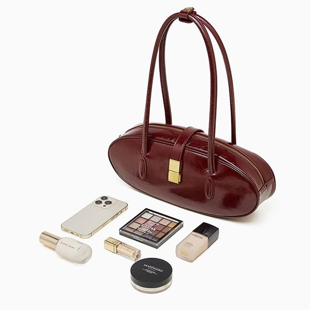 Women’s Top Grain Cowhide Baguette Bag | Effortless City Elegance