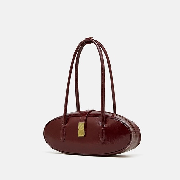 Women’s Top Grain Cowhide Baguette Bag | Effortless City Elegance
