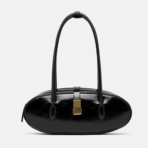 Women’s Top Grain Cowhide Baguette Bag | Effortless City Elegance
