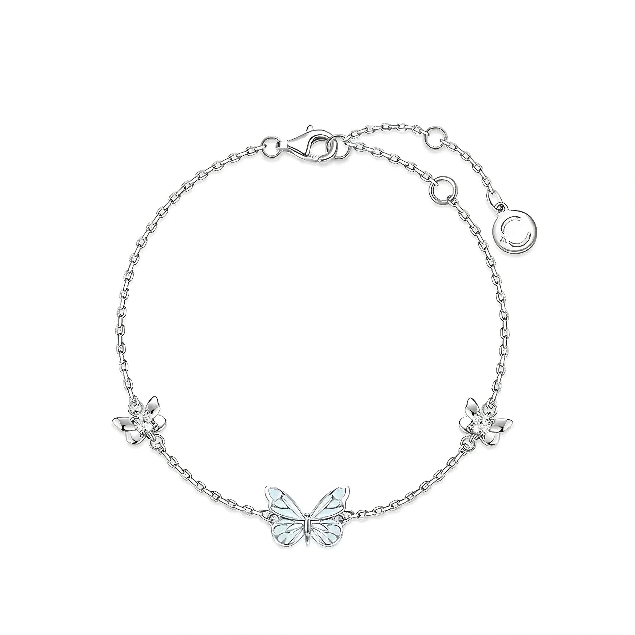Blue Butterfly Bracelet | Luminous Dream Elegance
