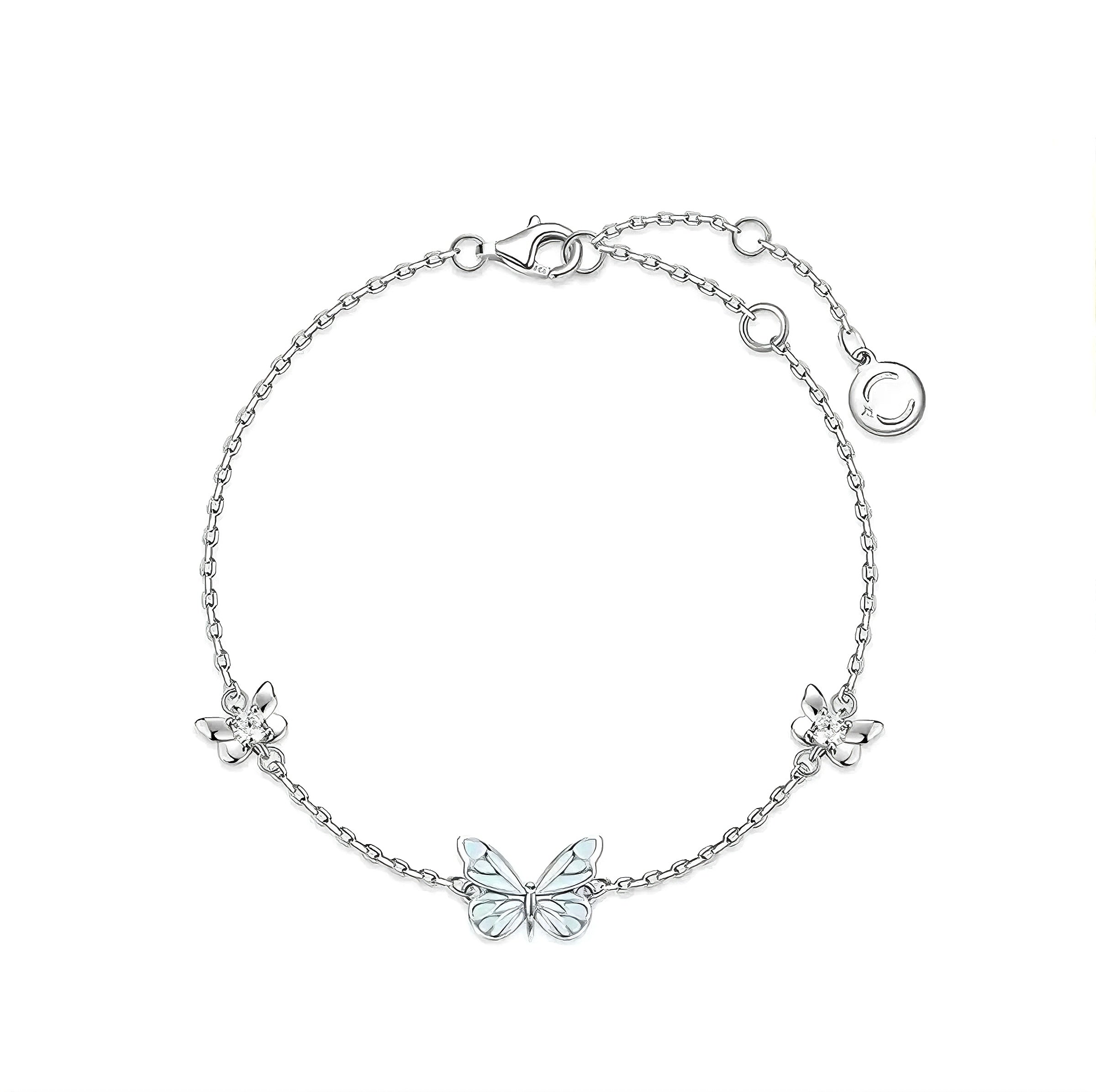 Blue Butterfly Bracelet | Luminous Dream Elegance