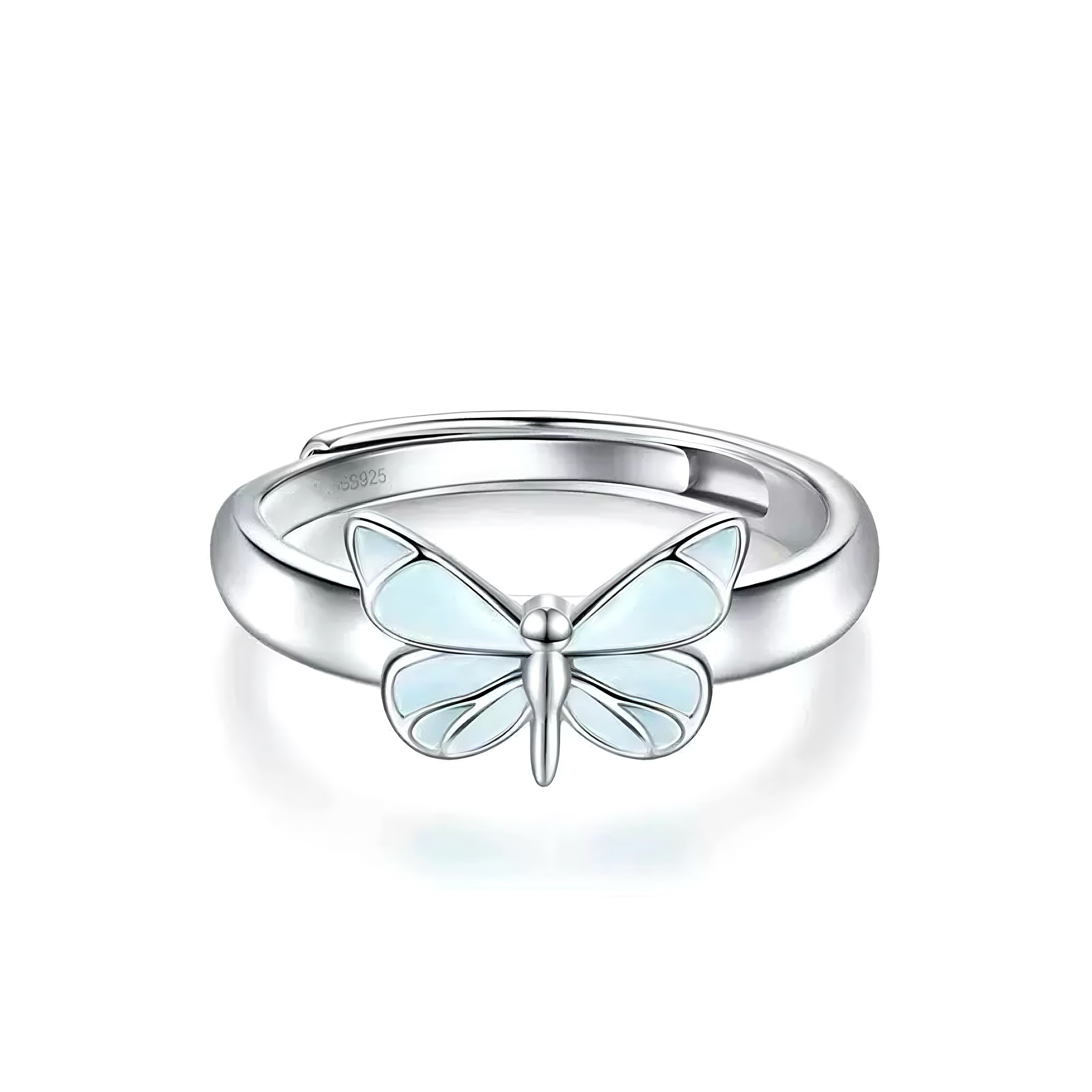 Blue Butterfly Ring | Effortless Luminous Elegance