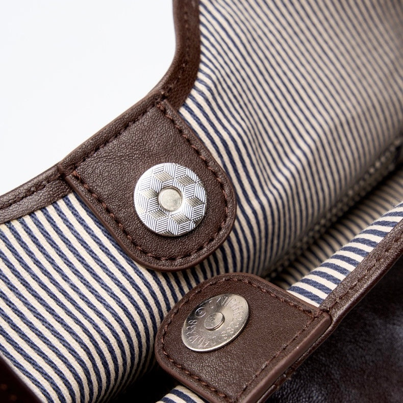 Premium Genuine Leather Tote Bag | Effortless Large-Capacity Minimalist Elegance