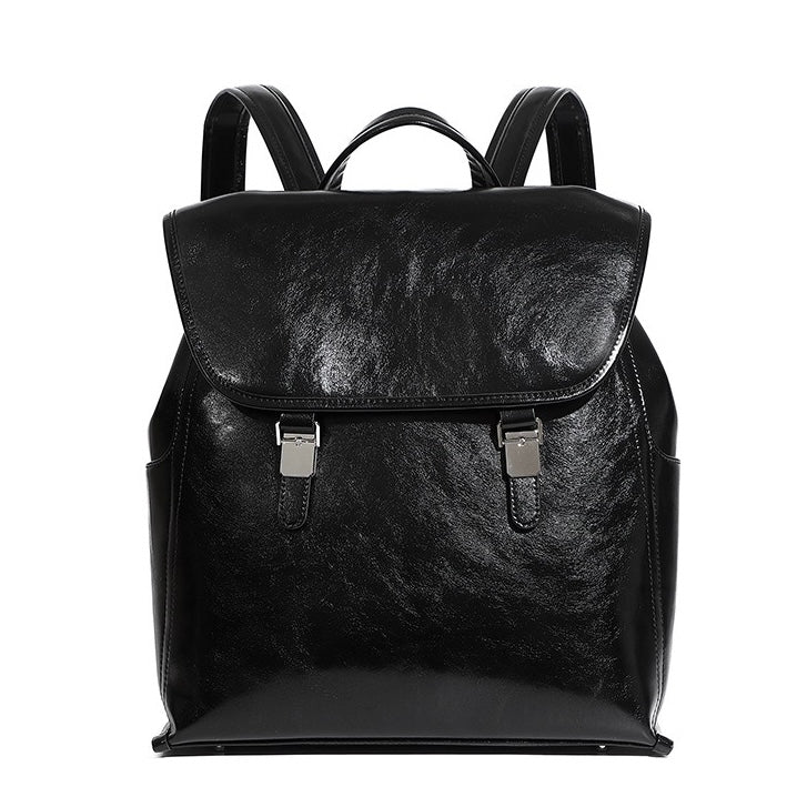 Genuine Leather Unisex Backpack | Effortless Vintage Bronze Elegance