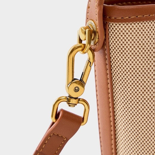 Women’s Woven Colorblock Shoulder Bag | Effortless Commuter Elegance