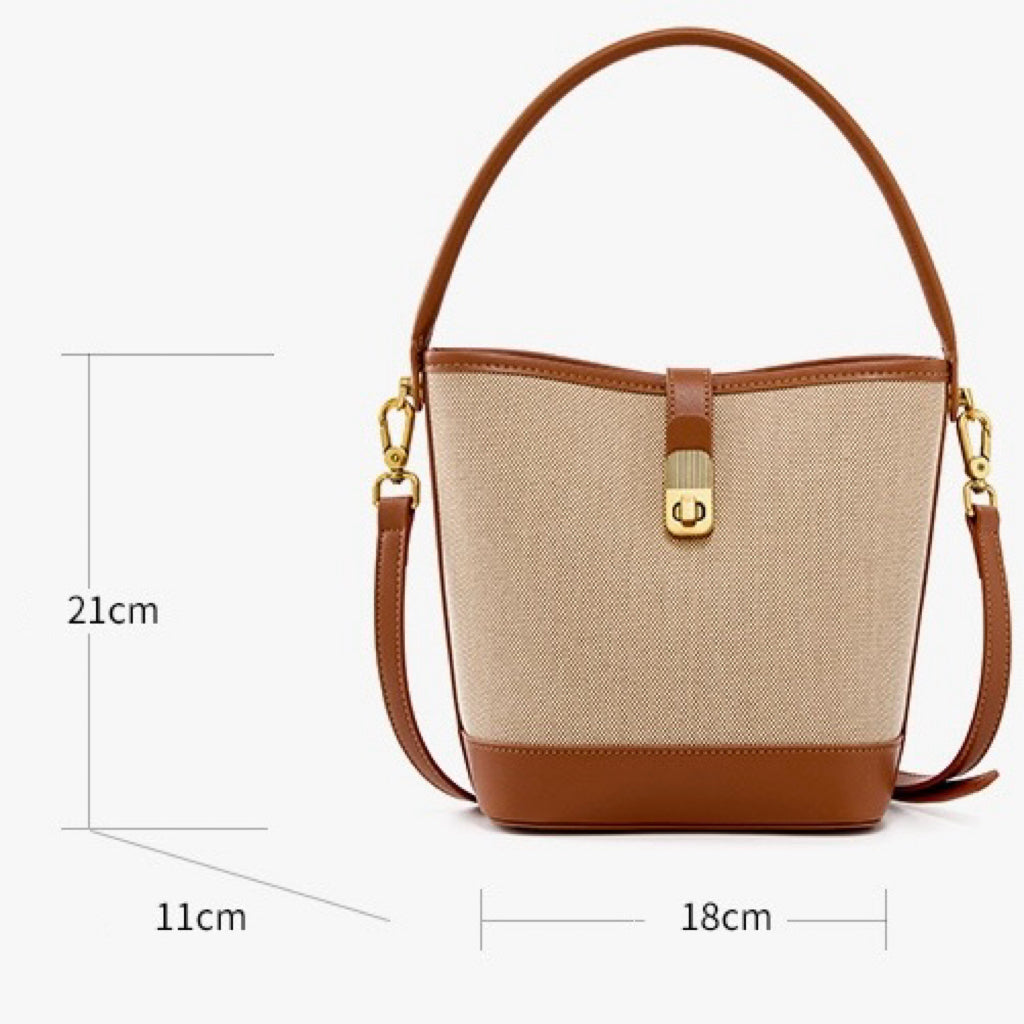 Women’s Woven Colorblock Shoulder Bag | Effortless Commuter Elegance