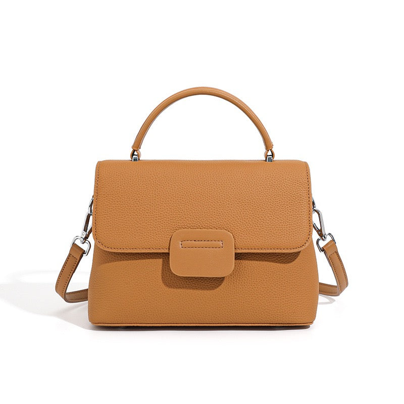 Top-Grain Cowhide Handheld Envelope Crossbody Bag | Effortless Minimalist Elegance