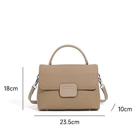 Top-Grain Cowhide Handheld Envelope Crossbody Bag | Effortless Minimalist Elegance