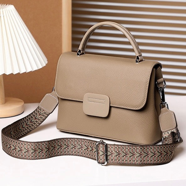 Top-Grain Cowhide Handheld Envelope Crossbody Bag | Effortless Minimalist Elegance