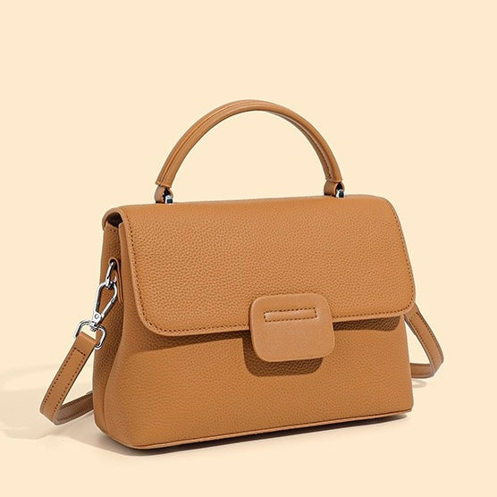 Top-Grain Cowhide Handheld Envelope Crossbody Bag | Effortless Minimalist Elegance