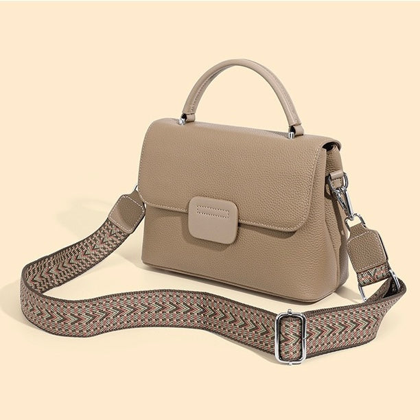 Top-Grain Cowhide Handheld Envelope Crossbody Bag | Effortless Minimalist Elegance