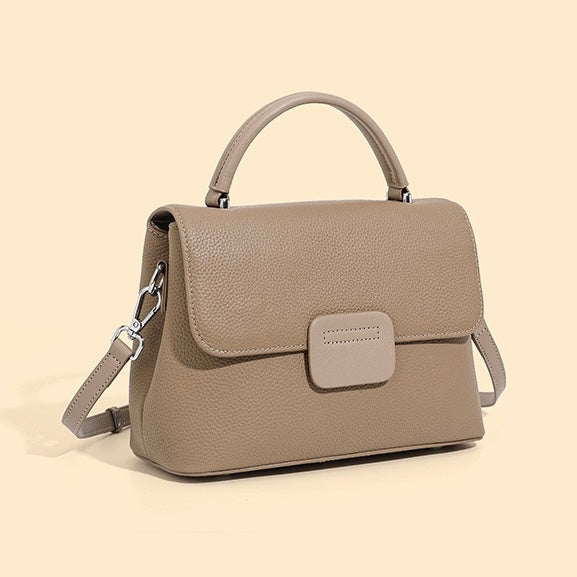 Top-Grain Cowhide Handheld Envelope Crossbody Bag | Effortless Minimalist Elegance